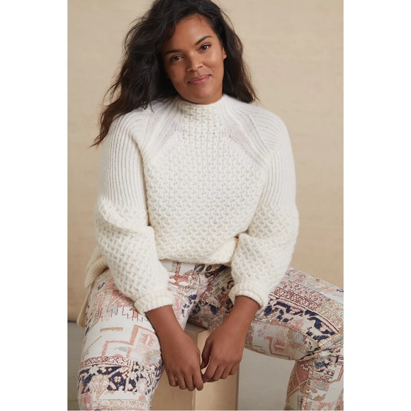 Anthropologie Bia Mock Neck Tunic Sweater NWT SZ XL - Picture 8 of 16